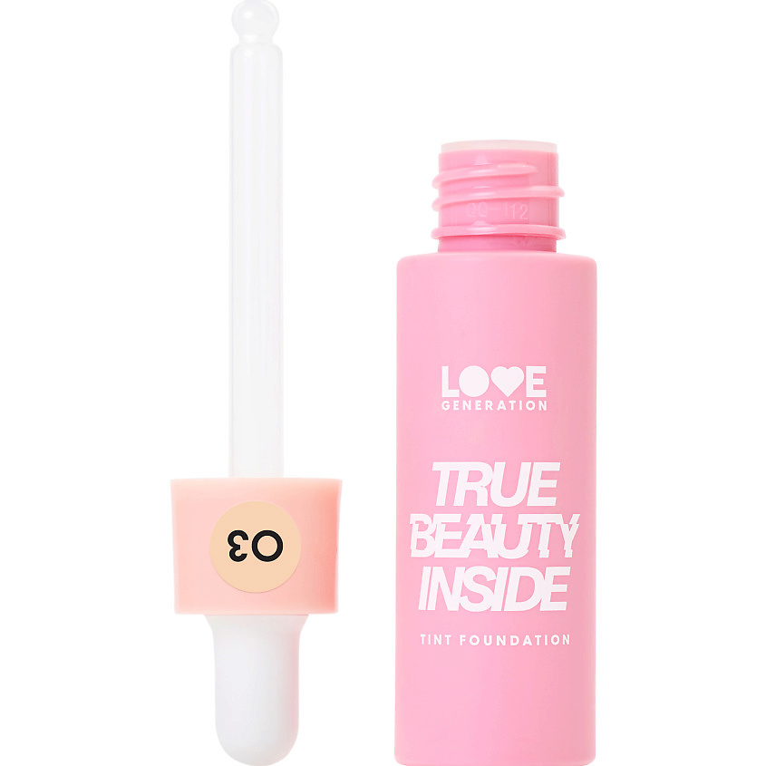 LOVE GENERATION Тональный крем-тинт True Beauty inside, 03 praline - холодный бежевый, 27 мл – фото 1