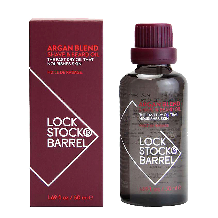 LOCK STOCK & BARREL Аргановое масло для бритья и ухода за бородой Argan Blend Shave Oil – фото 1