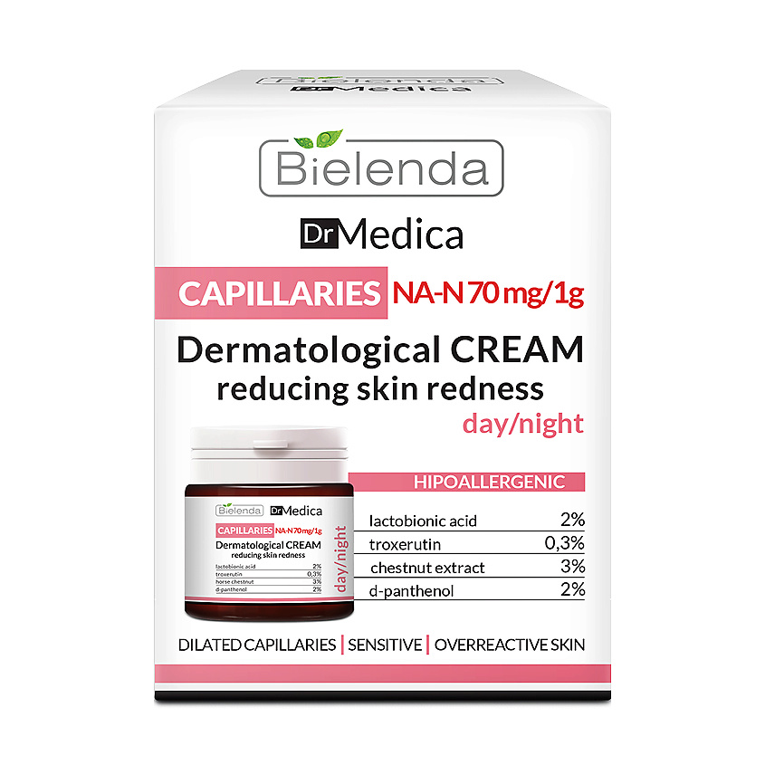 BIELENDA Крем для лица DR MEDICA CAPILLARY SKIN уменьшающий покраснения – фото 1
