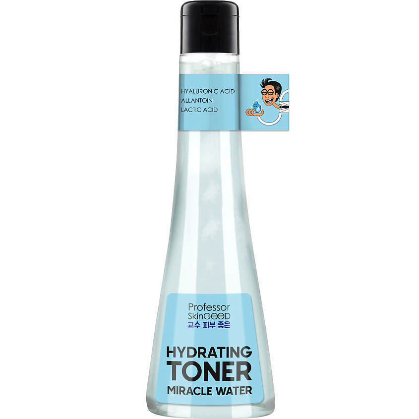 PROFESSOR SKINGOOD Тоник для лица "MIRACLE WATER HYDRATING TONER" увлажняющий с низкомолекулярной гиалуроновой кислотой и аллантоином – фото 1