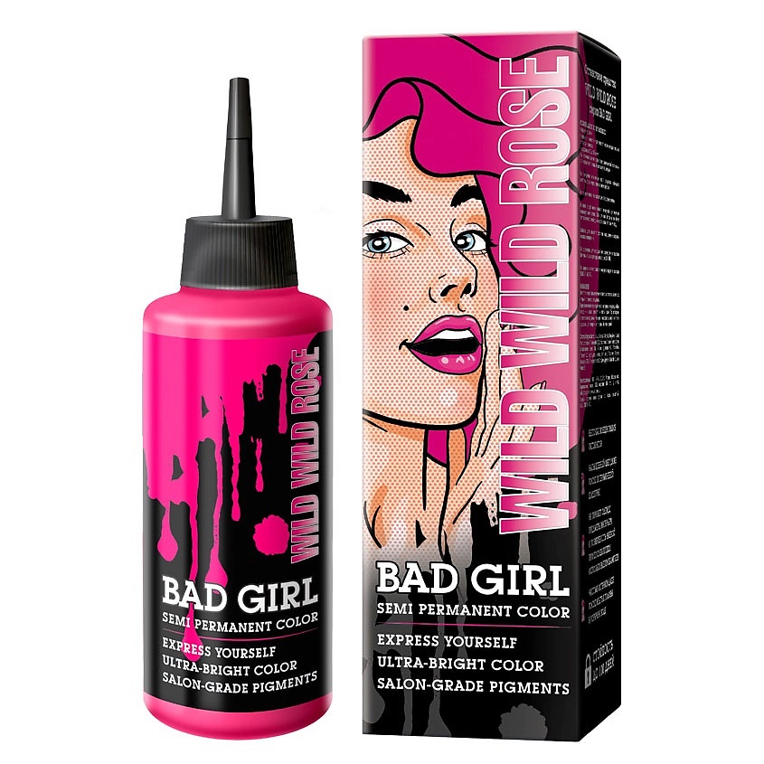 BAD GIRL оттеночное средство, Wild Wild Rose (Розовый) 150 мл – фото 1