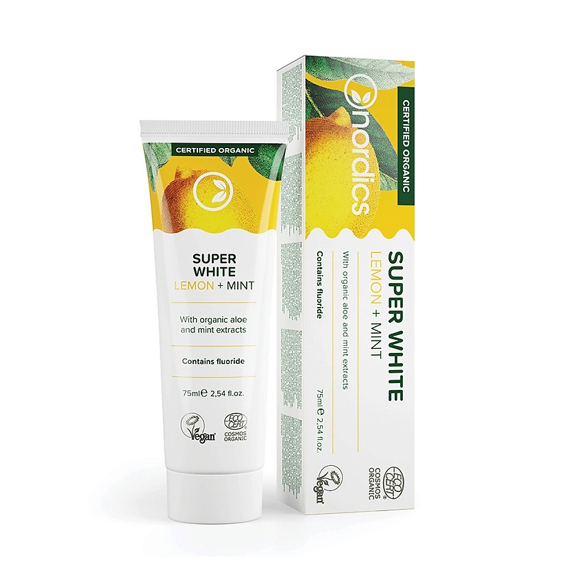 NORDICS Зубная паста Super White Lemon + Min – фото 1