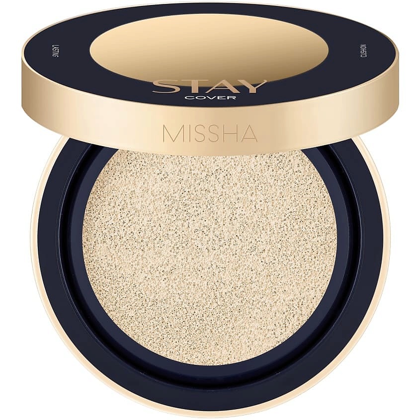 MISSHA Тональный кушон Stay Cushion "Бархатистое покрытие", тон 21N, 15 г – фото 1
