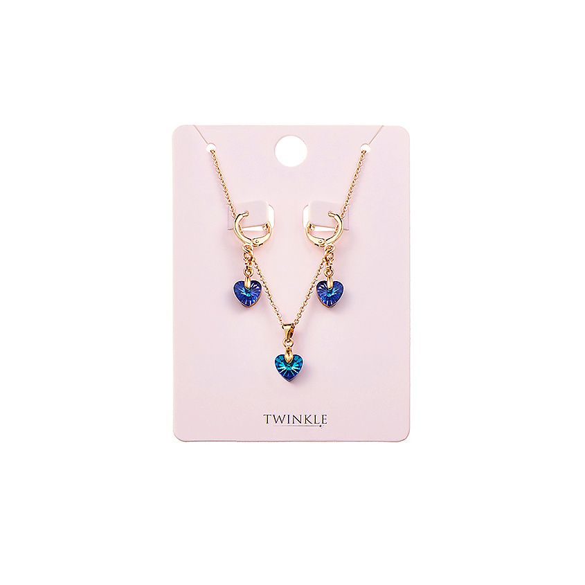 TWINKLE Набор серьги и подвеска Ocean Heart – фото 2