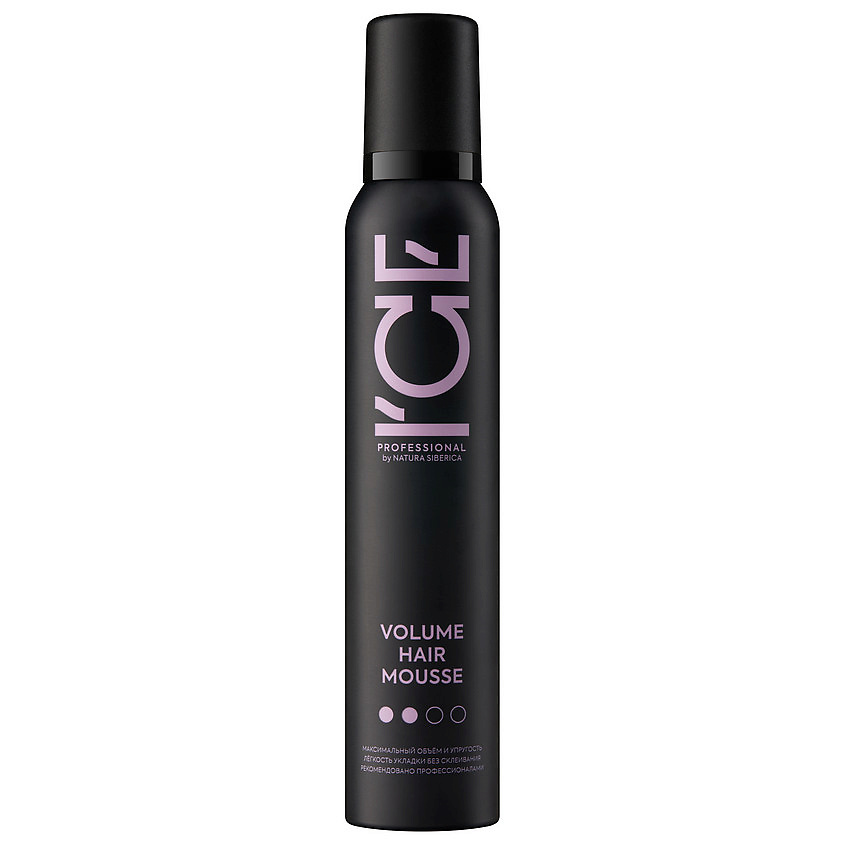 ICE BY NATURA SIBERICA Мусс для придания объёма волосам Professional Volume Hair Mousse – фото 1