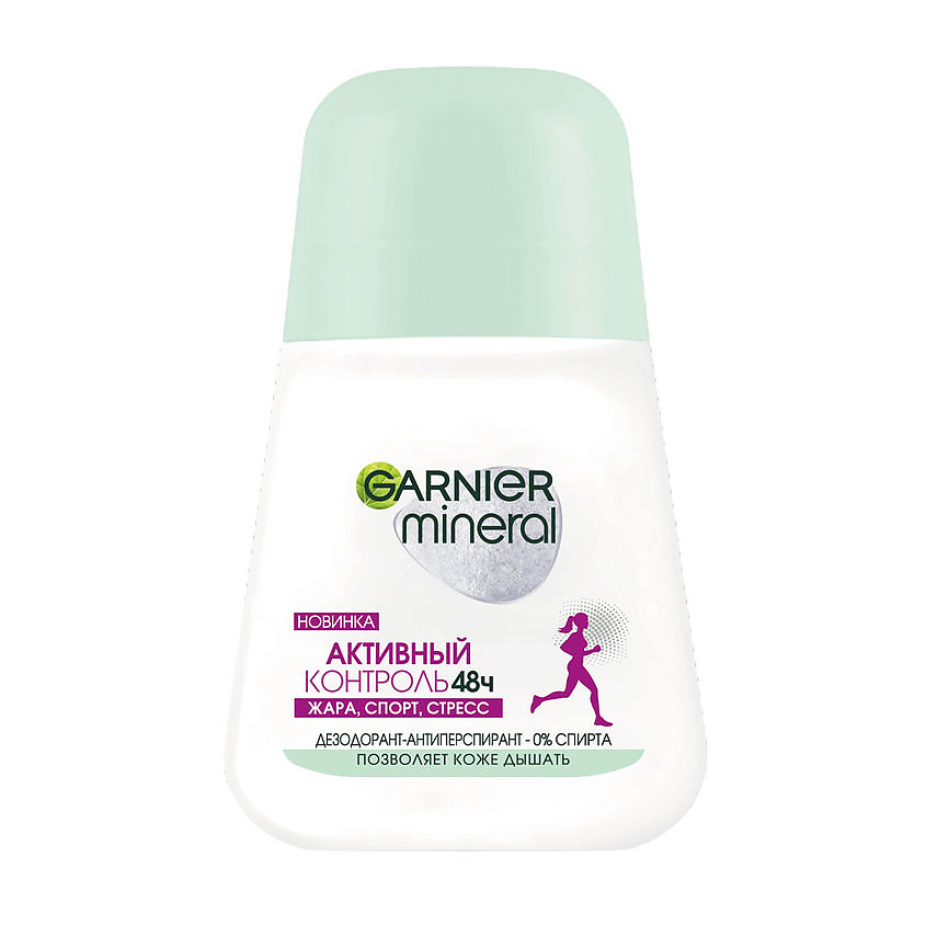 GARNIER Дезодорант-антиперспирант роликовый для тела женский Активный контроль 48ч Mineral – фото 1