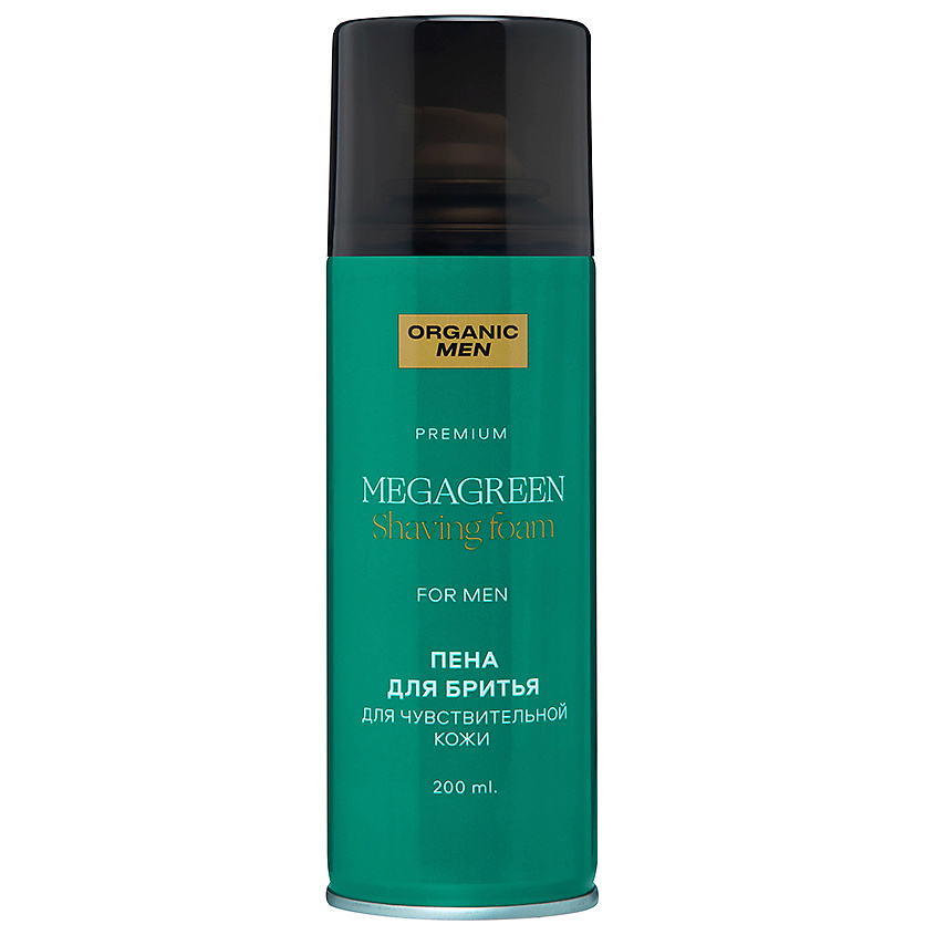 ORGANIC MEN Пена для бритья для чувствительной кожи MEGAGREEN – фото 1