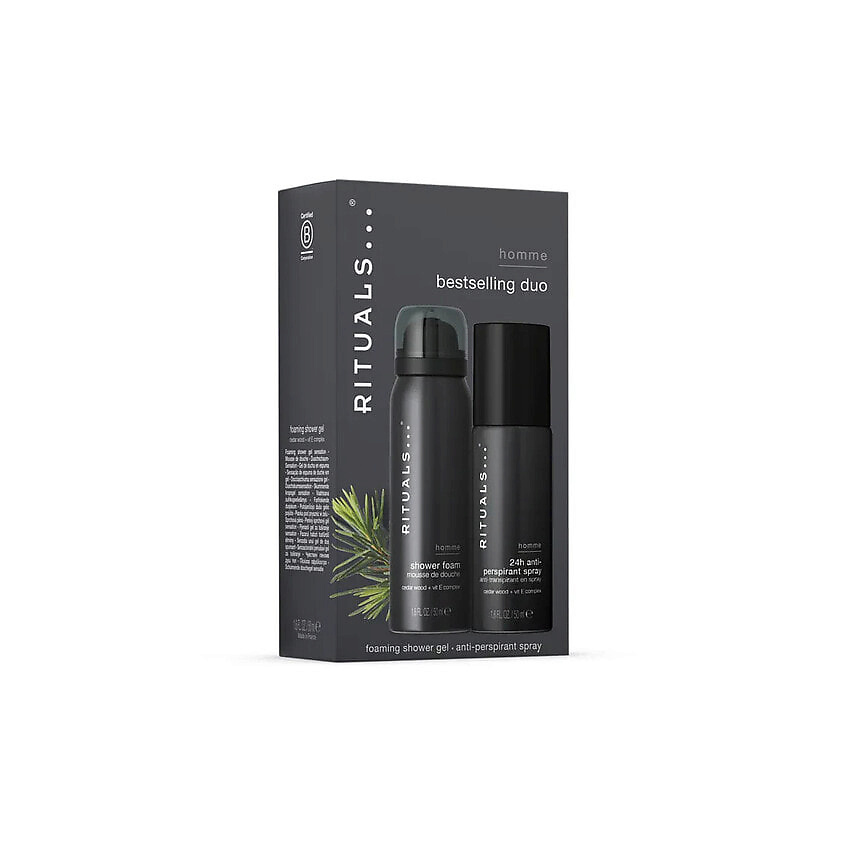 RITUALS... Набор средств для ухода за телом Homme Mini Set: Гель-пена для душа + Дезодорант-спрей – фото 1