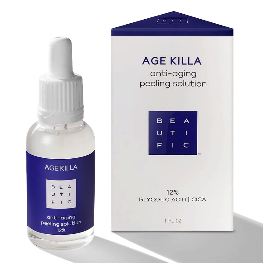 BEAUTIFIC Омолаживающий пилинг 12% с гликолевой кислотой и центеллой азиатской Age Killa – фото 1