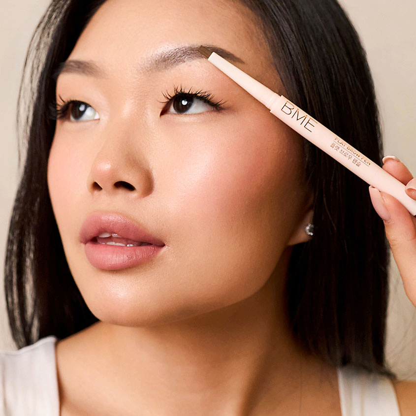 BME Карандаш для бровей плоский Flat Brow Pen – фото 4