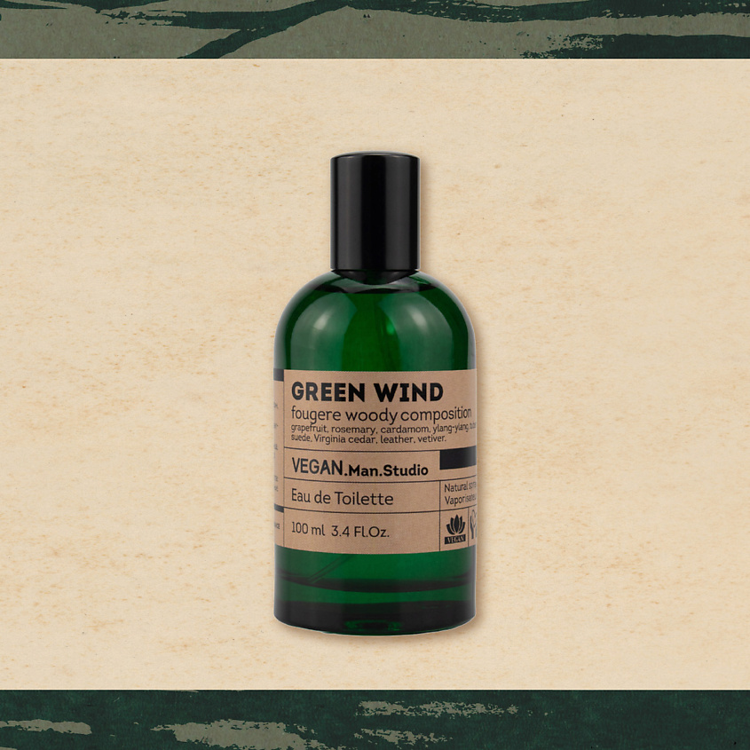 VEGAN.LOVE.STUDIO Туалетная вода мужская Green Wind свежий цитрусовый – фото 5