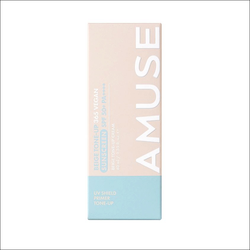 AMUSE Крем для лица солнцезащитный тонирующий SPF 50+ PA++++ Beige Tone-Up 365 Vegan Sunscreen – фото 3