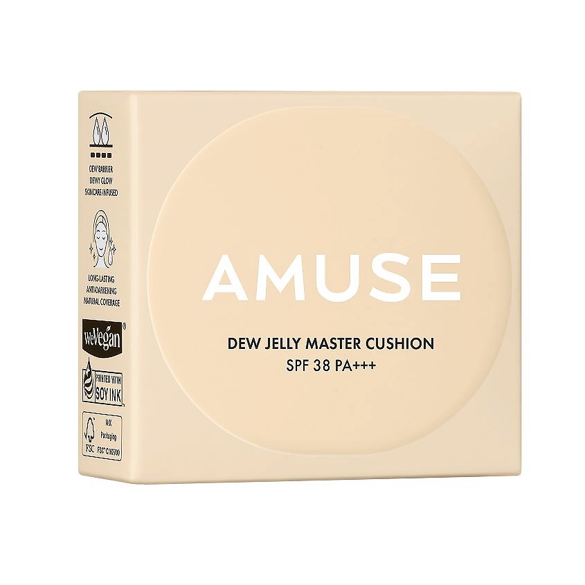 AMUSE Кушон для лица с эффектом влажного сияния Dew Jelly Master Cushion – фото 2