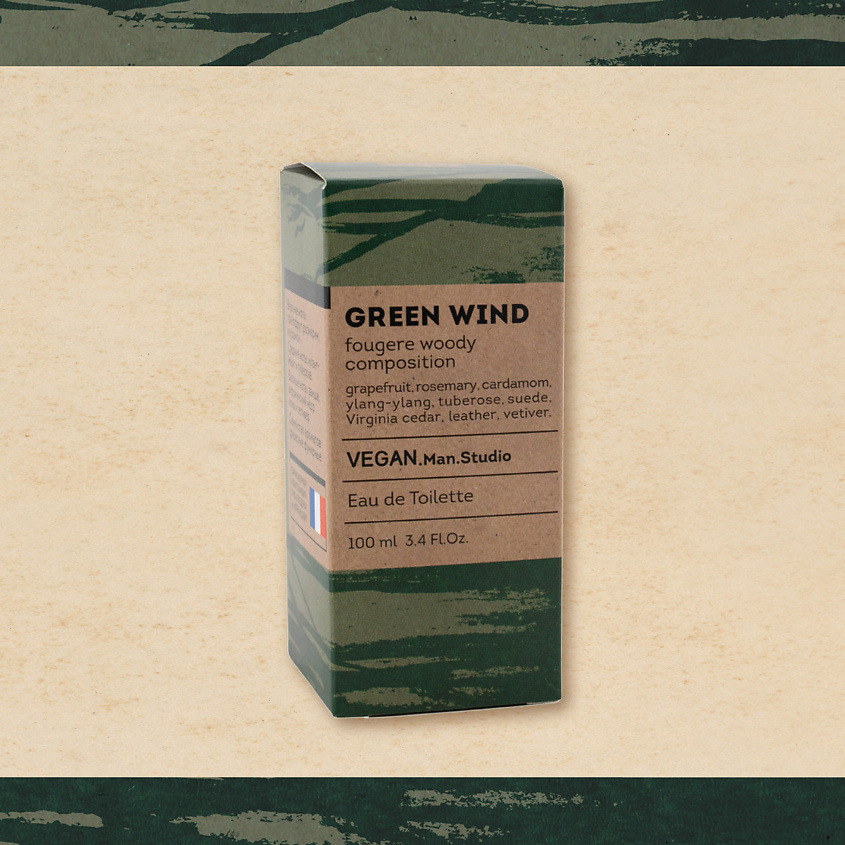 VEGAN.LOVE.STUDIO Туалетная вода мужская Green Wind свежий цитрусовый – фото 2