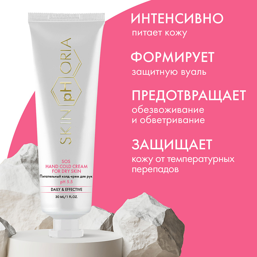 SKINPHORIA Питательный колд-крем для рук SOS Hand cold cream for dry skin – фото 2