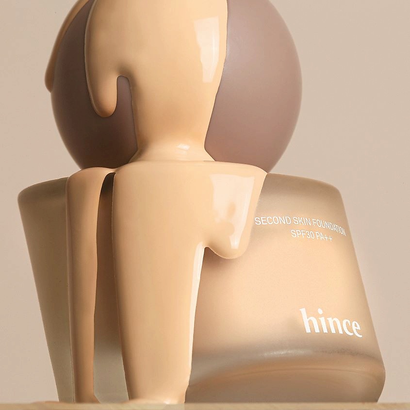 HINCE Тональная основа для лица Second Skin Foundation SPF30 PA++ – фото 3