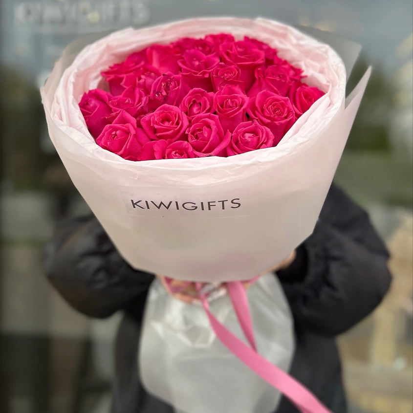 KIWIGIFTS Букет цветов живые из роз – фото 3