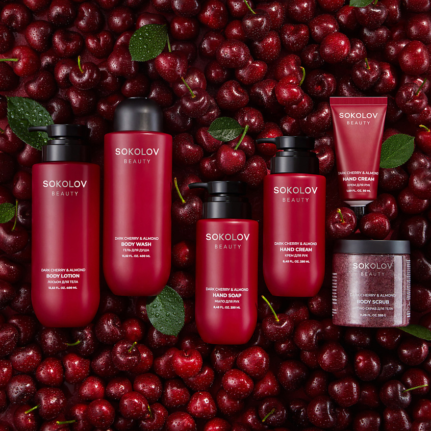 SOKOLOV Лосьон для тела Dark Cherry & Almond – фото 3