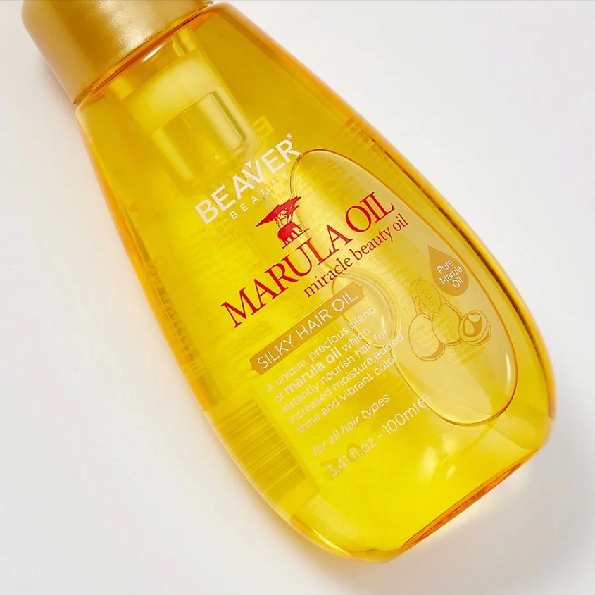 BEAVER Восстанавливающая сыворотка Marula oil silky для сухих, поврежденных, непослушных волос – фото 5