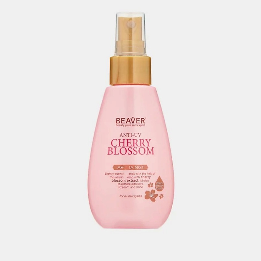 BEAVER Увлажняющий спрей для волос Cherry Blossom AROMA MIST с экстрактом цветка Вишни – фото 2