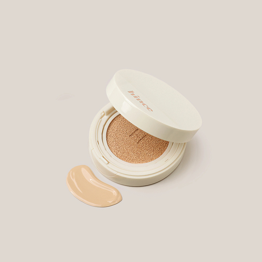 HINCE Кушон для лица с эффектом сияния Second Skin Glow Cushion SPF50+ PA++++ – фото 3