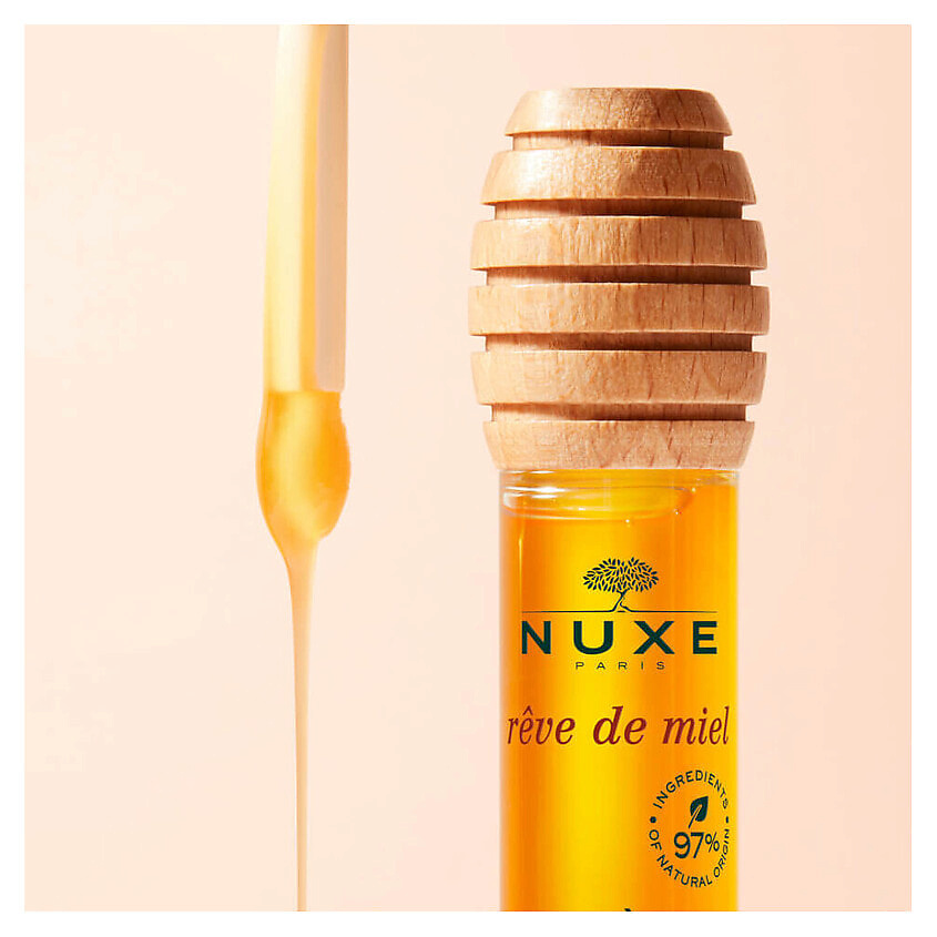 NUXE Масло-бальзам для губ Rêve de Miel Honey Lip Care – фото 2