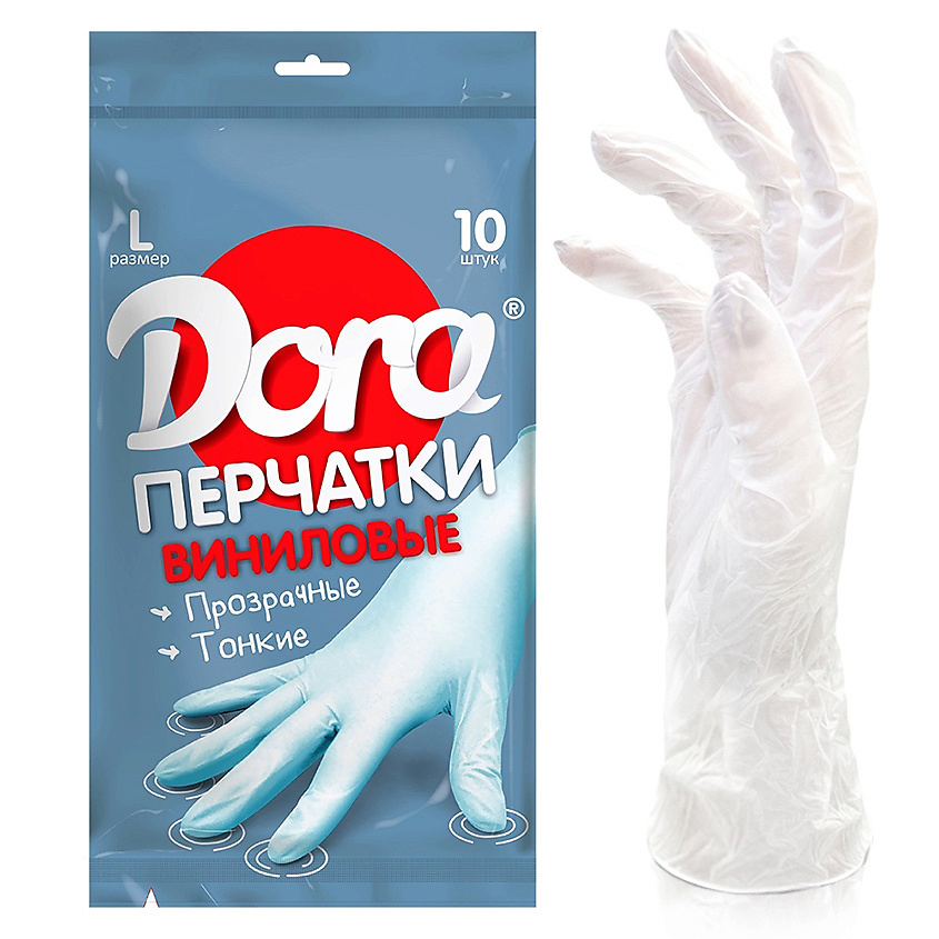 DORA Перчатки виниловые универсальные – фото 4