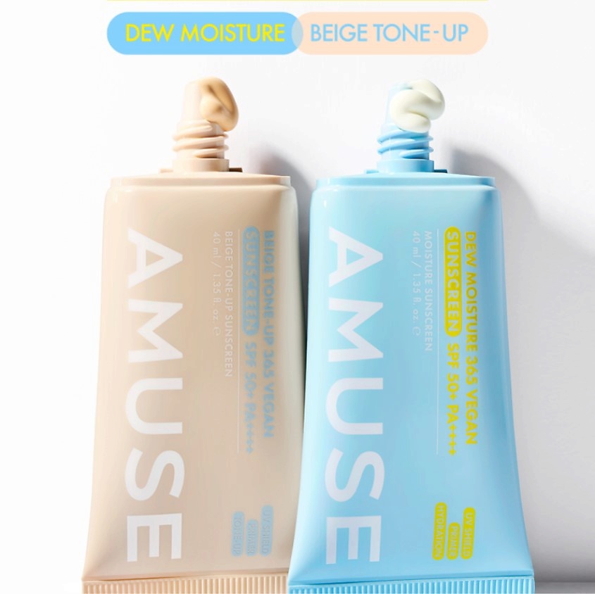 AMUSE Крем для лица солнцезащитный увлажняющий SPF 50+ PA++++ Dew Moisture 365 Vegan Sunscreen – фото 4