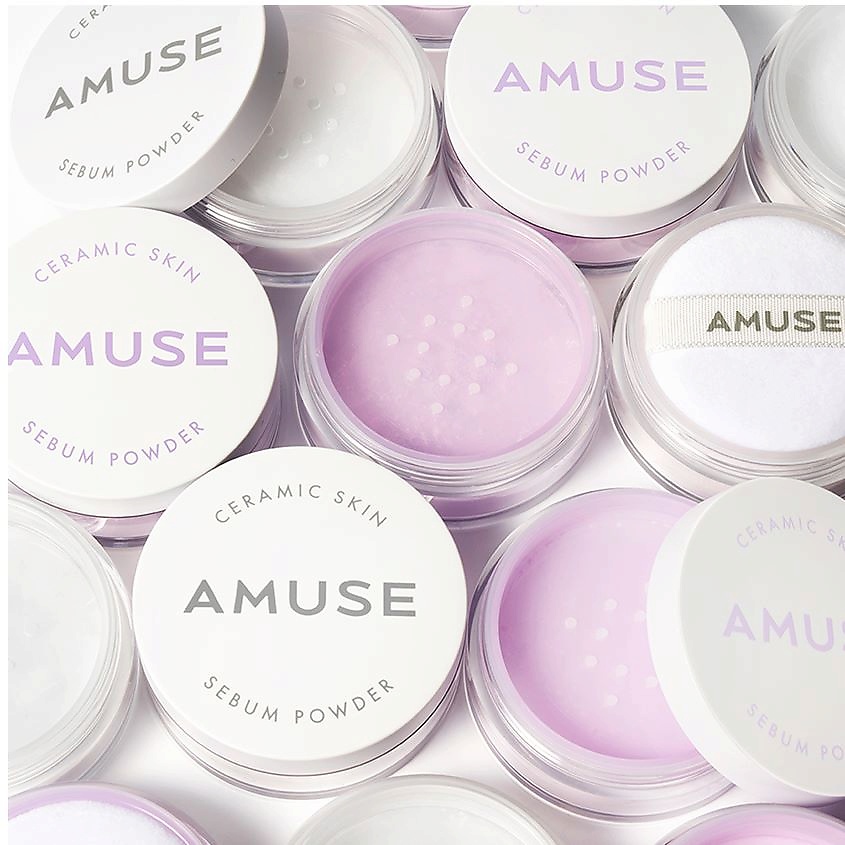 AMUSE Пудра для лица рассыпчатая Ceramic Skin Sebum Powder – фото 3