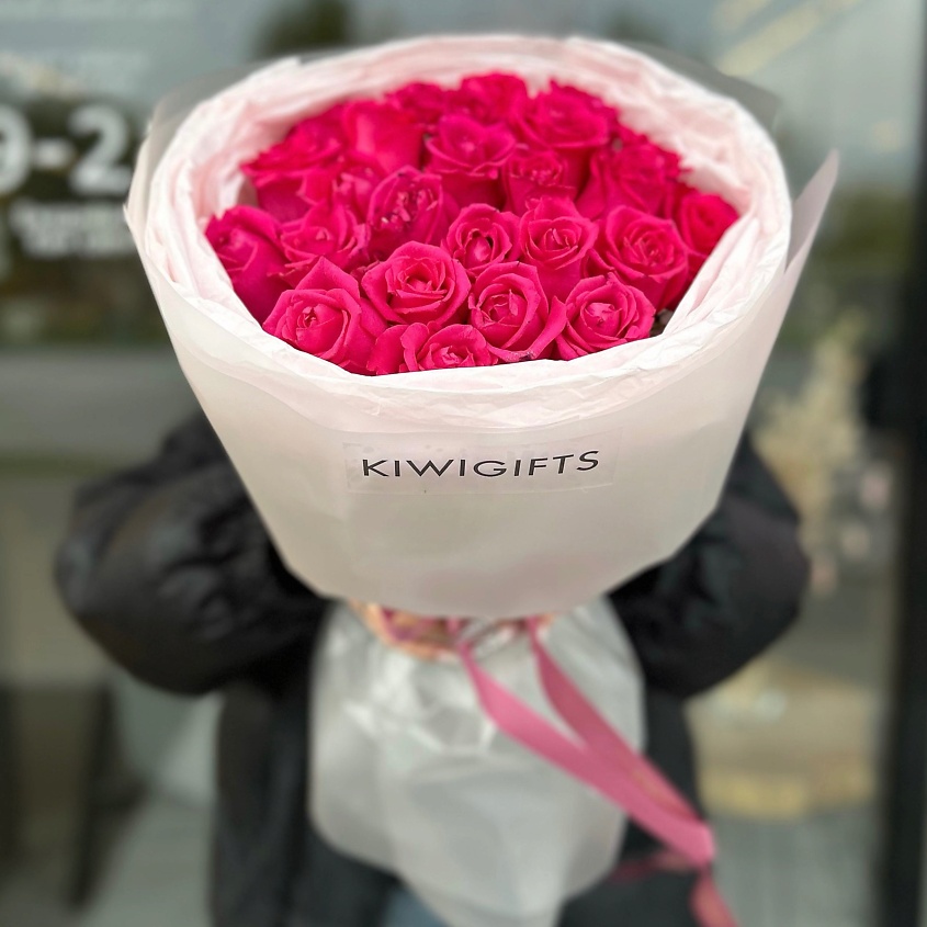 KIWIGIFTS Букет цветов живые из роз – фото 5