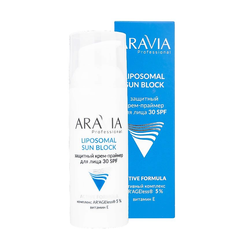 ARAVIA PROFESSIONAL Крем-праймер для лица Защитный с SPF30 Liposomal Sun Block – фото 4