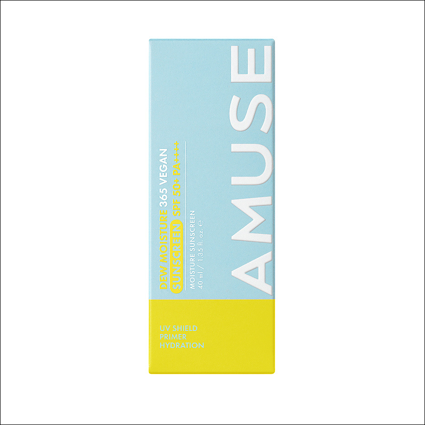 AMUSE Крем для лица солнцезащитный увлажняющий SPF 50+ PA++++ Dew Moisture 365 Vegan Sunscreen – фото 5