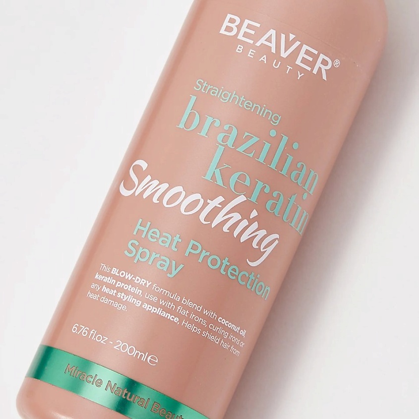 BEAVER Спрей-термозащита с кератином Brazilian Keratin Smoothing для эластичности волос – фото 2