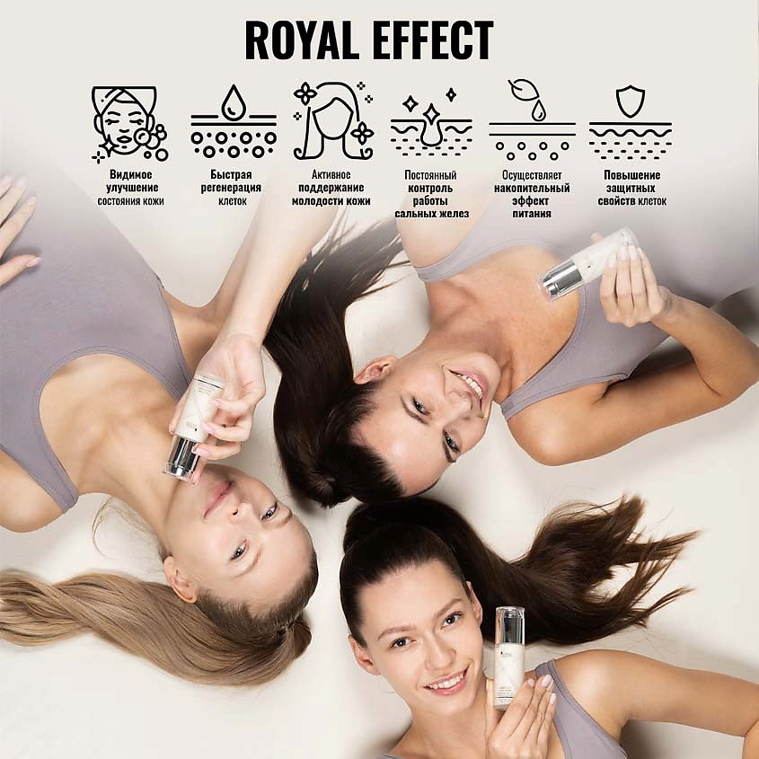 ROYAL SAMPLES Косметический набор Ideal Face крем для лица дневной +крем ночной +крем для век – фото 4