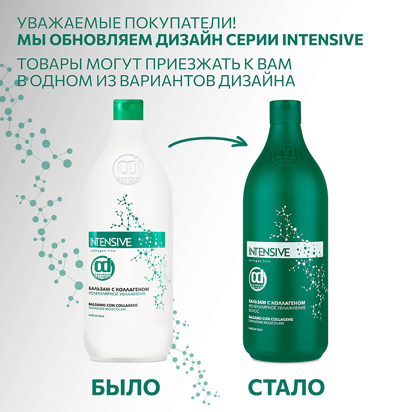 CONSTANT DELIGHT Бальзам INTENSIVE для увлажнения волос с коллагеном – фото 3