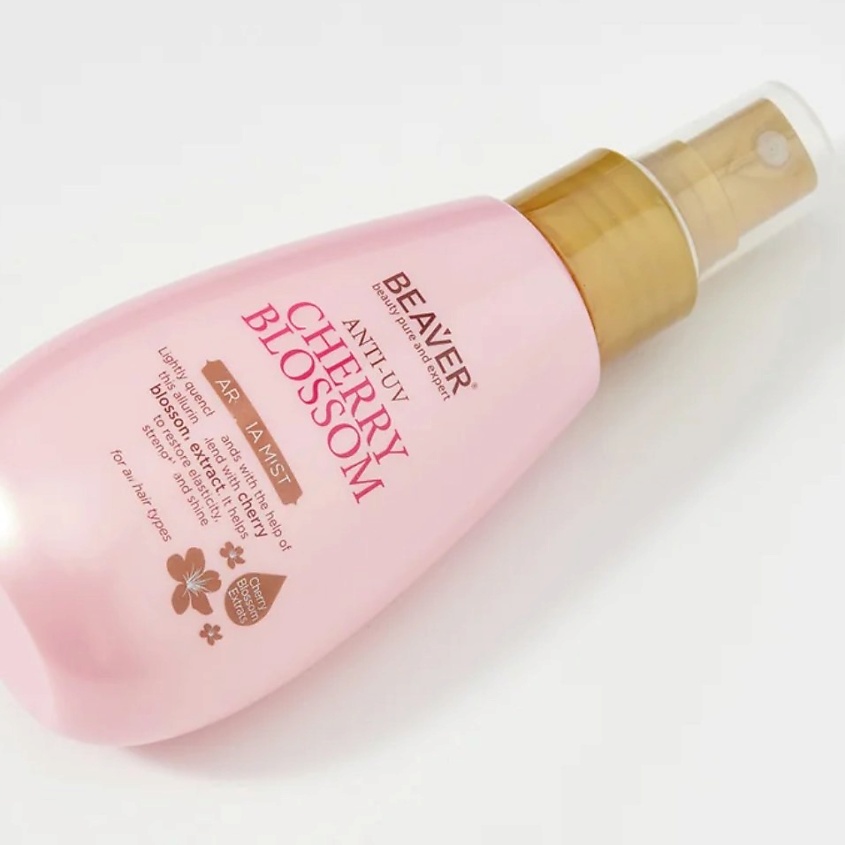 BEAVER Увлажняющий спрей для волос Cherry Blossom AROMA MIST с экстрактом цветка Вишни – фото 4