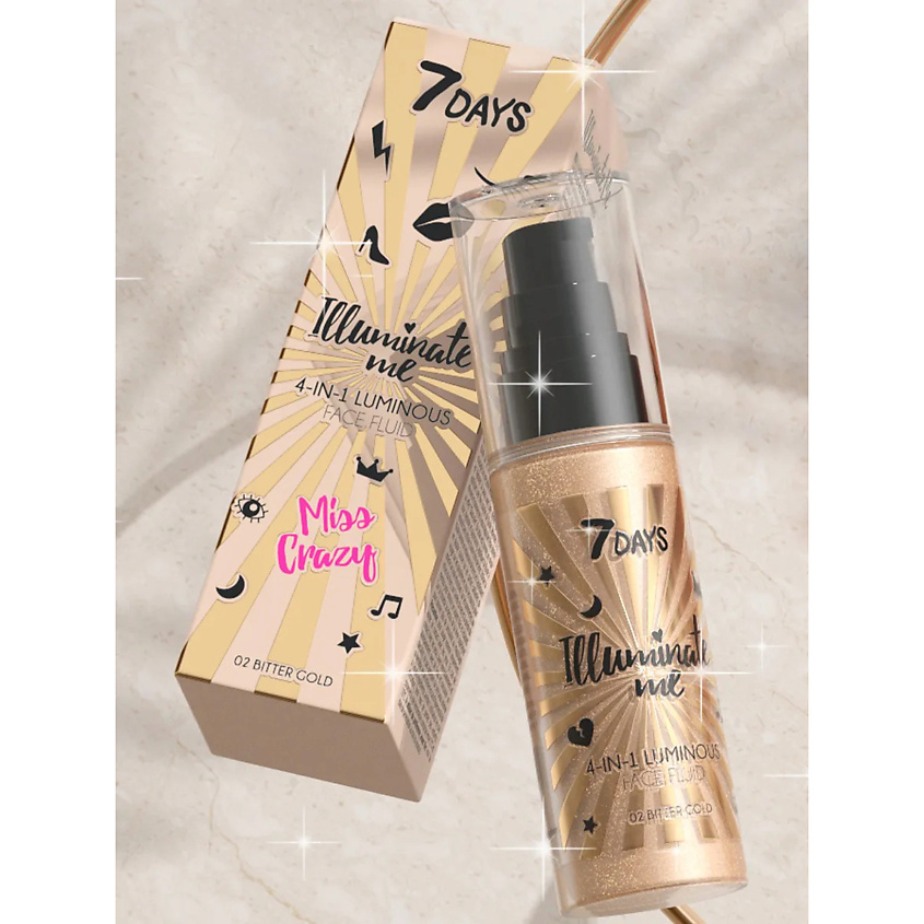 7DAYS набор средств для ухода за телом ILLUMINATE ME MISS CRAZY №2 – фото 3