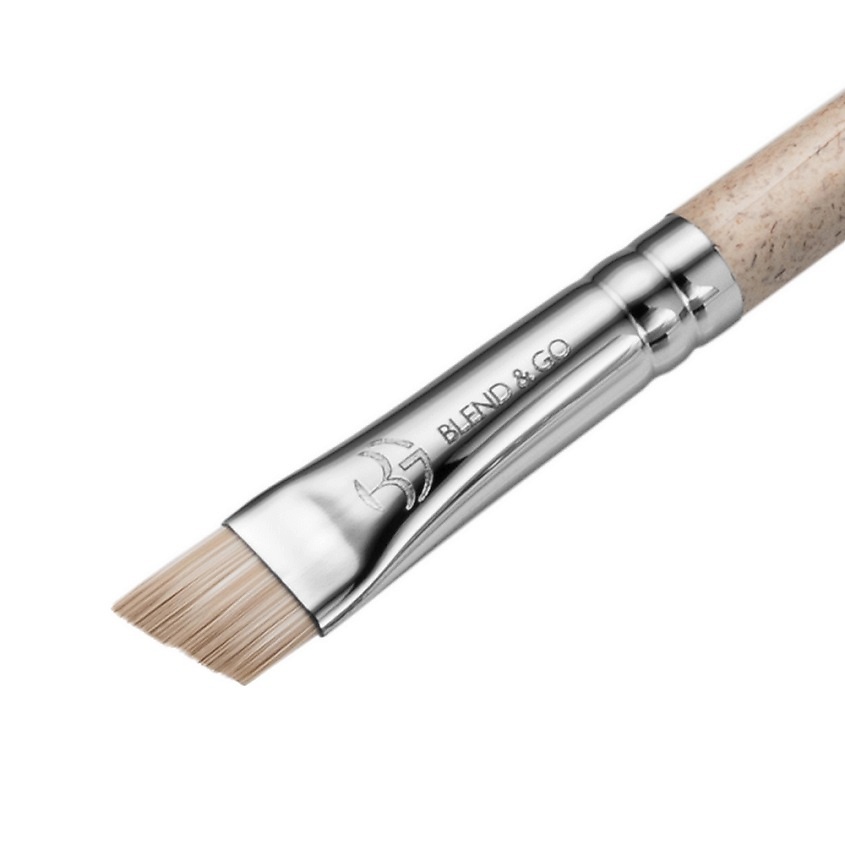 EIGSHOW Vegan bamboo brush Скошенная кисть для бровей E818b – фото 3