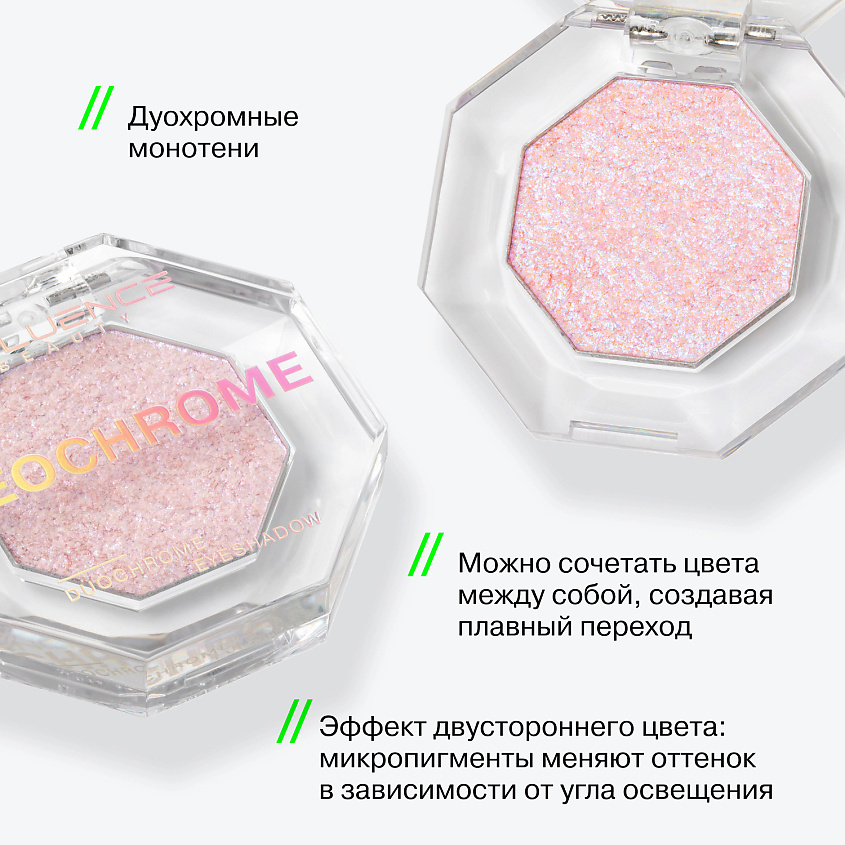 INFLUENCE BEAUTY Дуохромные тени Neochrome – фото 4