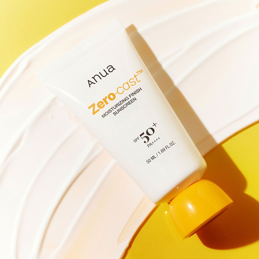 ANUA Солнцезащитный увлажняющий крем с гиалуроновой кислотой ZERO-CAST MOISTURIZING FINISH SUNSCREEN – фото 3