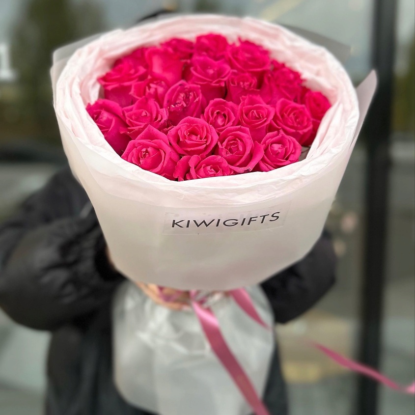 KIWIGIFTS Букет цветов живые из роз – фото 2