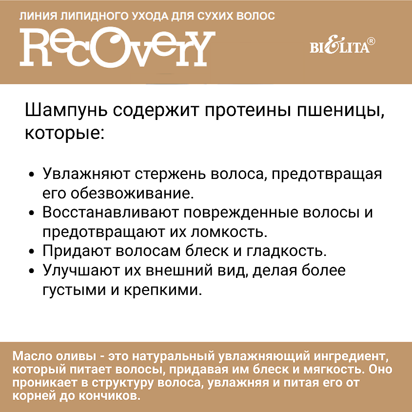 БЕЛИТА Липидный шампунь для сухих волос Professional HAIR CARE – фото 7