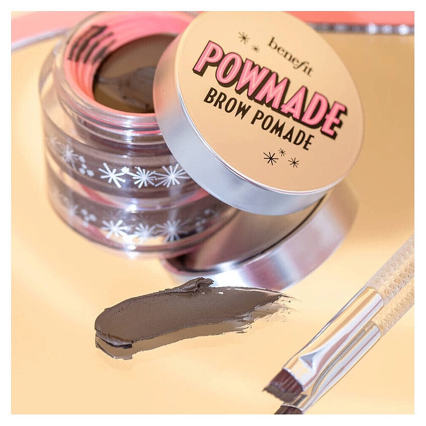 BENEFIT Помада для бровей высокопигментированная Powmade Eyebrow Pomade, 3.75 Warm Deep Brown – фото 3