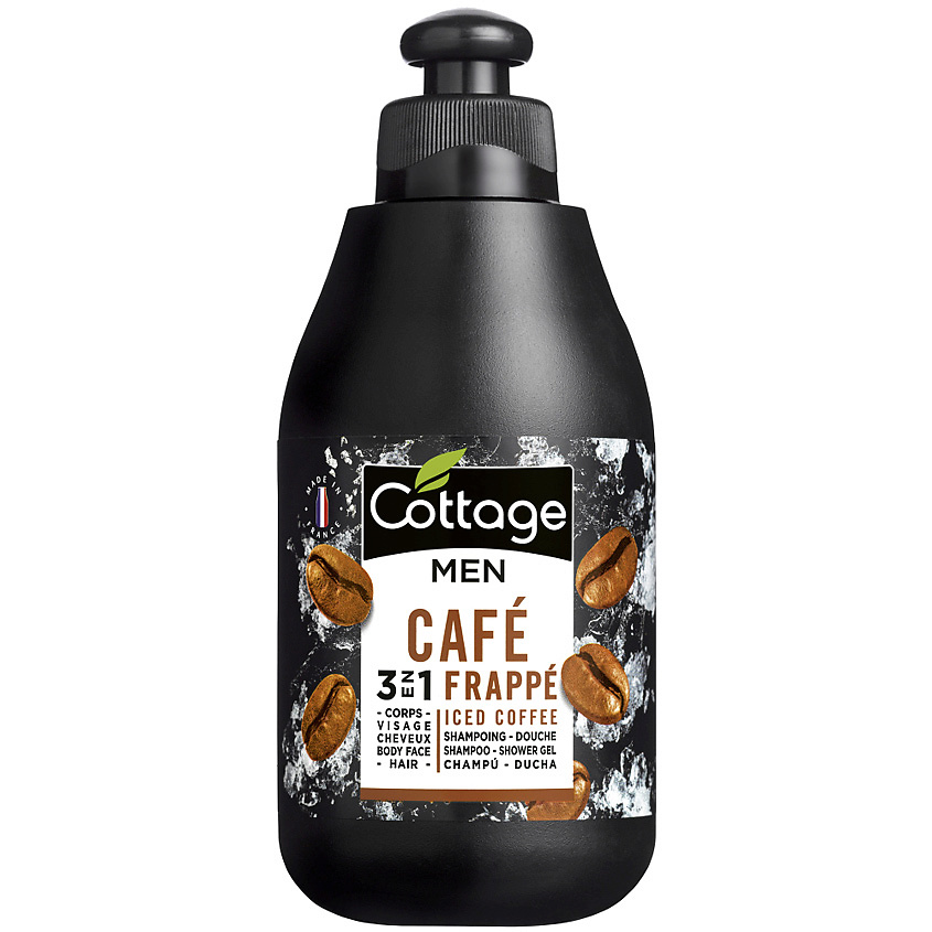 COTTAGE Мужской Шампунь для волос и гель для душа "Холодный кофе" Shampoo-Shower Gel Iced Coffee – фото 1