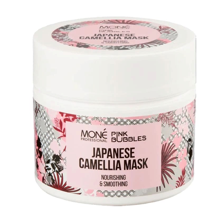MONE PROFESSIONAL Питательная маска с маслом японской камелии Pink Bubbles Japanese Camellia Mask – фото 1