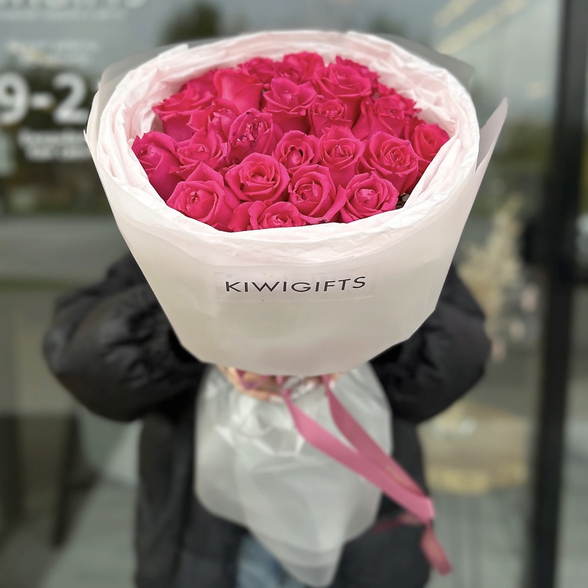 KIWIGIFTS Букет цветов живые из роз – фото 1