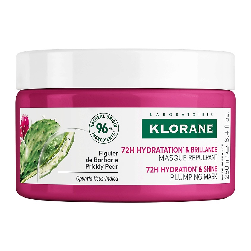 KLORANE Маска для волос увлажняющая с опунцией 72h Hydration & Shine Plumping Mask – фото 1