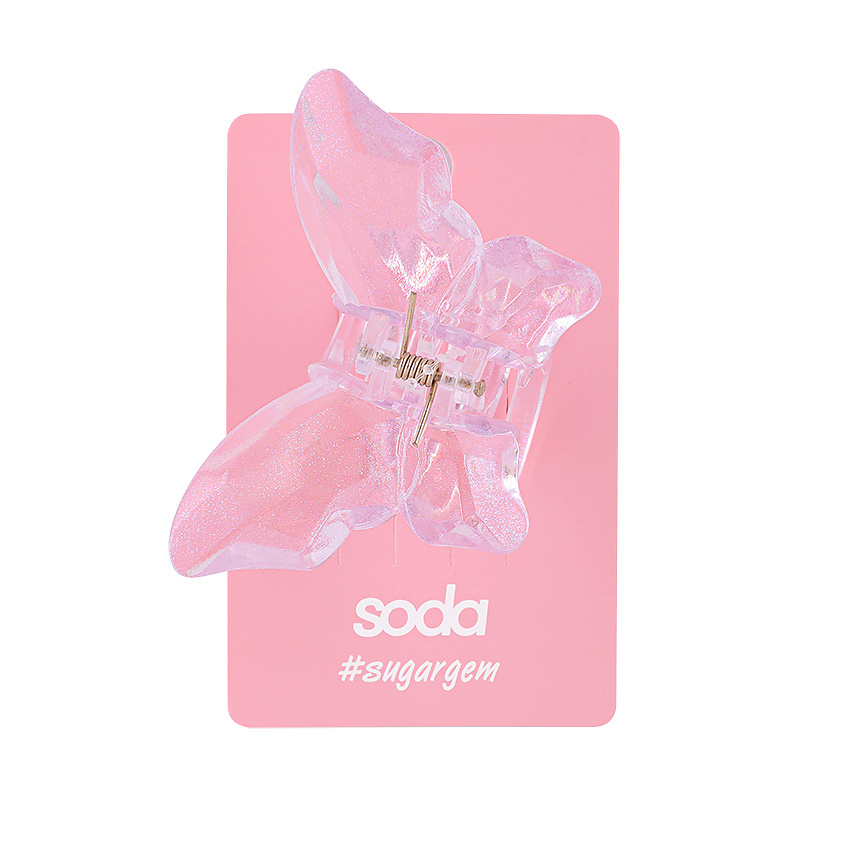 SODA Заколка-крабик для волос Crystal Butterfly – фото 2