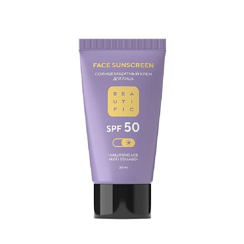 BEAUTIFIC Солнцезащитный крем для лица c SPF 50 Face Sunscreen – фото 1