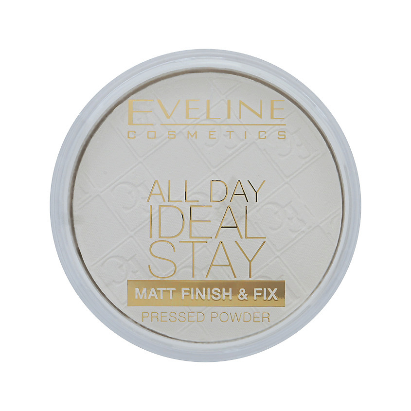 EVELINE Пудра компактная для лица матирующая All Day Ideal Stay Pressed Powder – фото 1